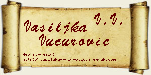 Vasiljka Vučurović vizit kartica
